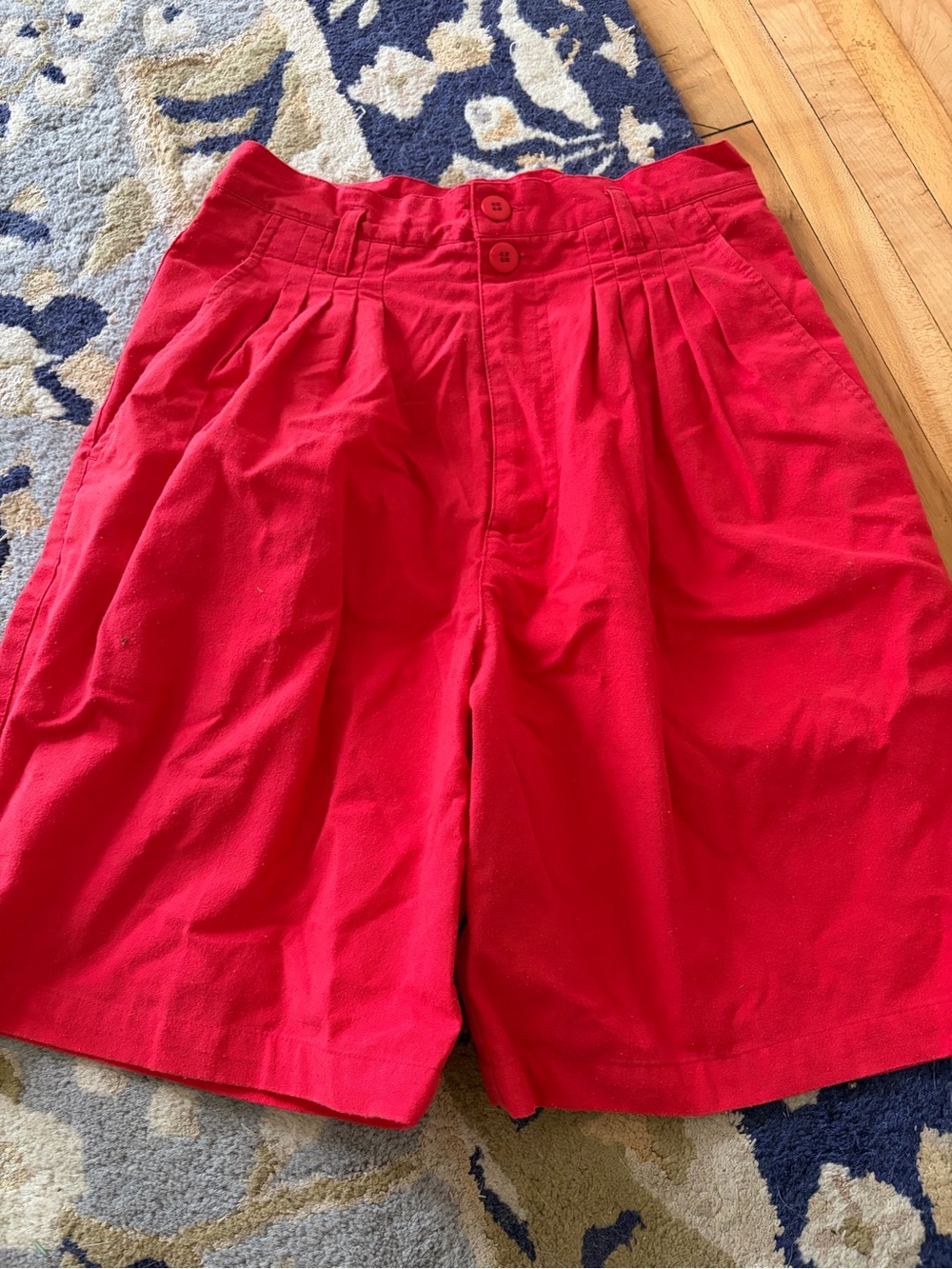 Bugle Boy vintage high waisted  90s red shorts